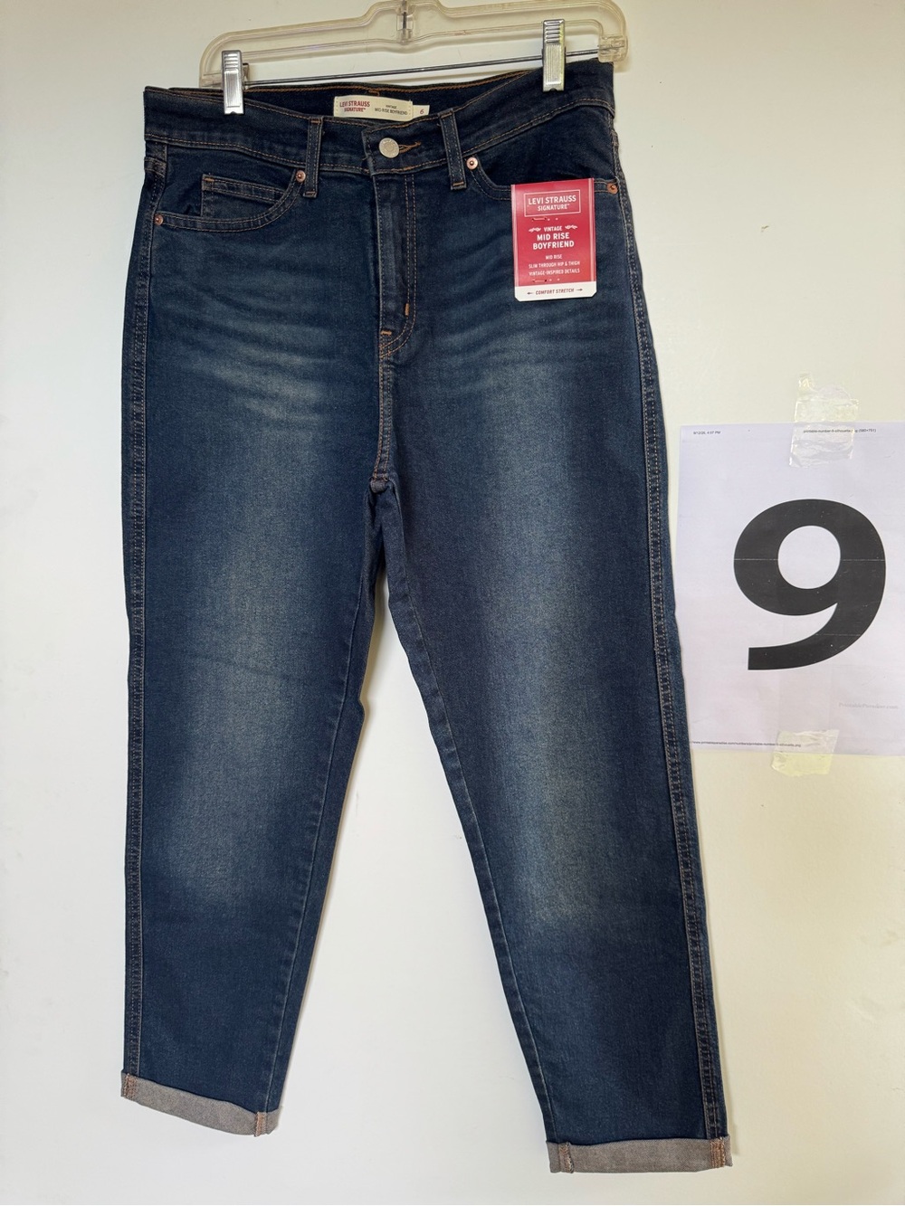 Levi's Men's Dark Indigo Slim Straight Jeans